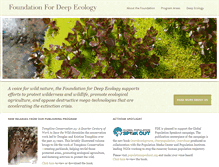 Tablet Screenshot of deepecology.org